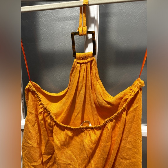 NWOT Heatherly Tie Halter Crop Top - Picture 5 of 5